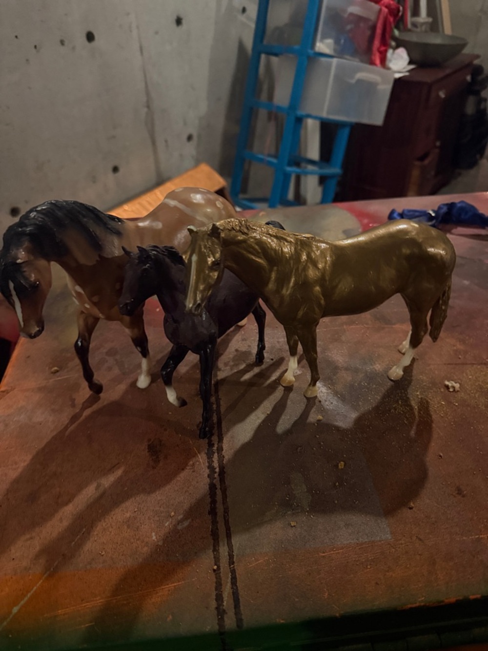 3 piece Breyer horse custom base lot